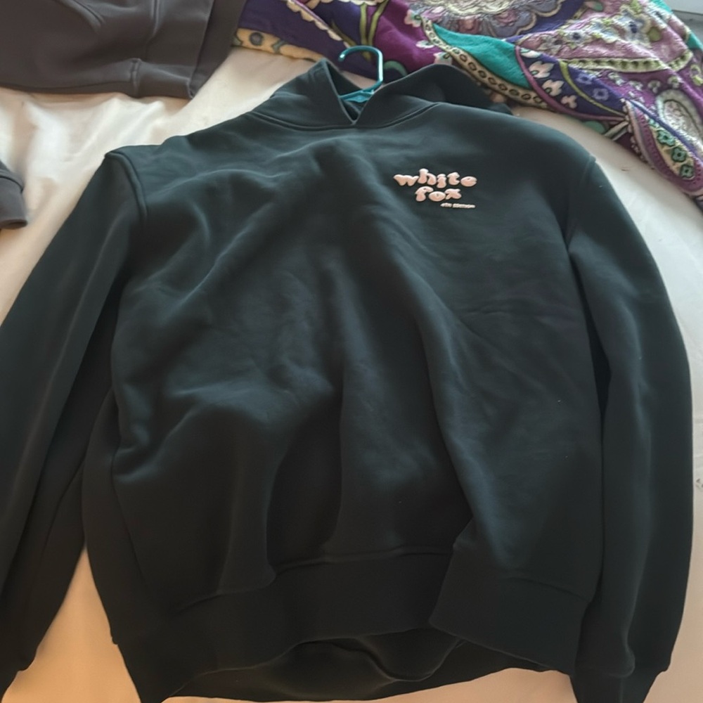 White fox hoodie